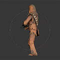 Modern game character Chewbaka Star Wars 3d model