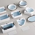 Various Designed Bathroom Washbasins With Different Shapes And Anti Slip Mats