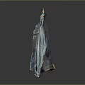 Blue Oversized Denim Jacket Hanging on a Wooden Hanger with Casual Style