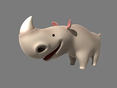 Modern Rhino 3d model Modern Rhino 3d model