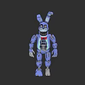 Game Movie Character Blue Rabbit Animatronic With Mechanical Parts And Sharp Teeth