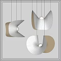 Modern chandelier combination 3d model