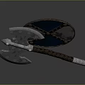 Tomahawk Axe Wooden Axe Handle Axe Mountain Axe Chopping Wood Axe Chopping Wood Axe Magic Axe 3d model