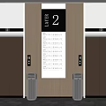 Modern Elevator Top Elevator 3d model