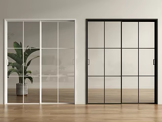 Modern sliding door kitchen sliding door balcony sliding door glass sliding door glass sliding door kitchen sliding door kitchen door 3d model