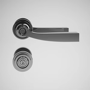 Metal component door handle stainless steel door handle 3d model