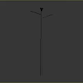 Modern Street Light Design With Two Lamp Heads And Metallic Pole