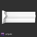 White Architectural Decorative Molding With Intricate Profiles And Smooth Surface