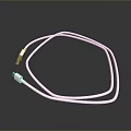 White USB Charging Data Cable With Durable Smooth Surface And Connector Ends