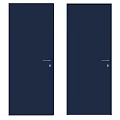 Dark Blue Swing Doors with Simple Design for Modern Home Interior 3d model
