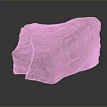 Natural Rustic Stone Piece With Rough Surface Green Mossy Spots And Earthy Tones