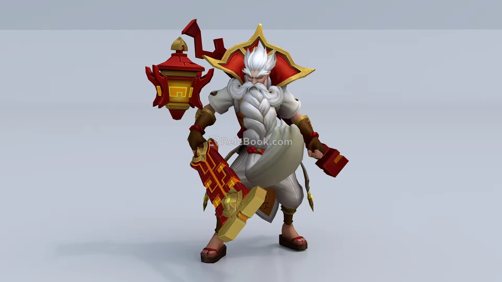 Game Characters Old Master 3d model
