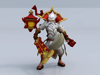 Game Characters Old Master 3d model