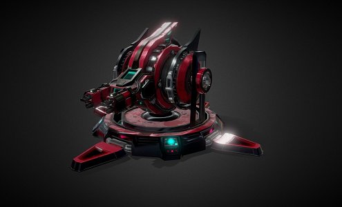 plasma turret 3d model