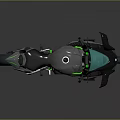 Sleek Modern Motorcycle With Silver Gray Body Green Accents And Reflective Surface