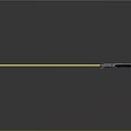 Yellow Lightsaber Design With Metallic Hilt And Glowing Blade Structure