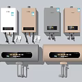 Different Styles Of Home Water Heaters With Wall Mounted And Cylindrical Modern Design