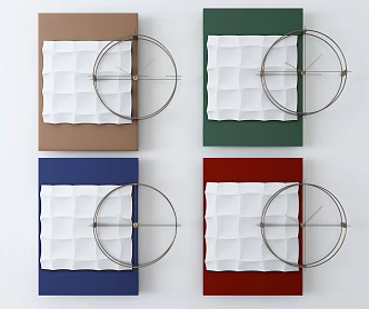 Modern Clock Wall Decorations 3d model