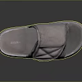 Gray Quilted Diamond Pattern Slippers With Soft Upper And Comfortable Sole