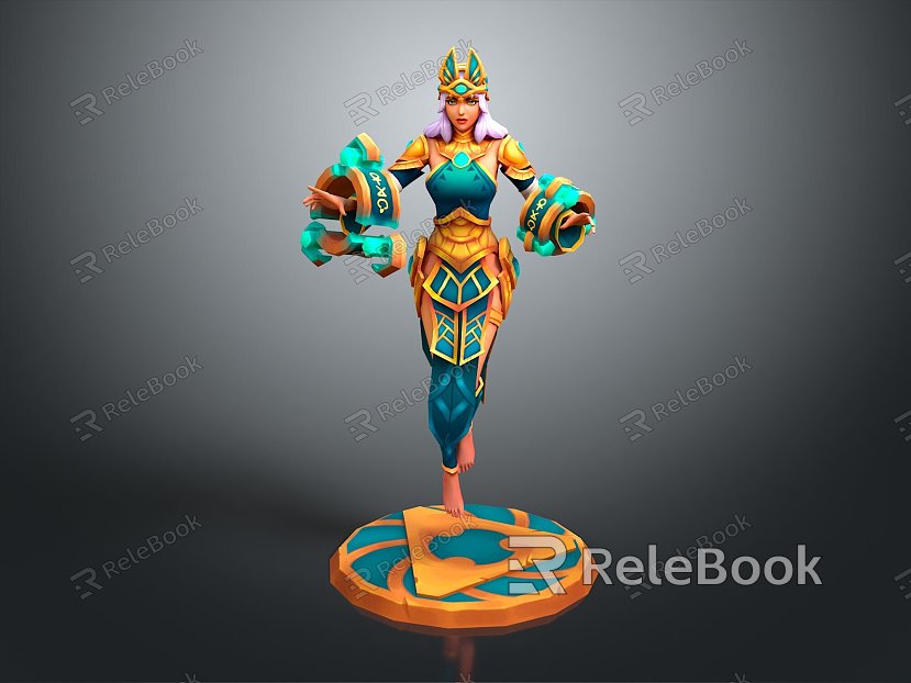 Female Elf Cartoon Witch Magic Witch Magic Girl Magician Elf Mage Warlock Wizard model