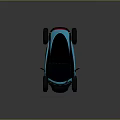 Renault Compact Two Seater Electric Car With Turquoise And Black Modern Design