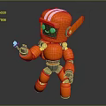 Robot Assistant Small Robot Butler 3d model