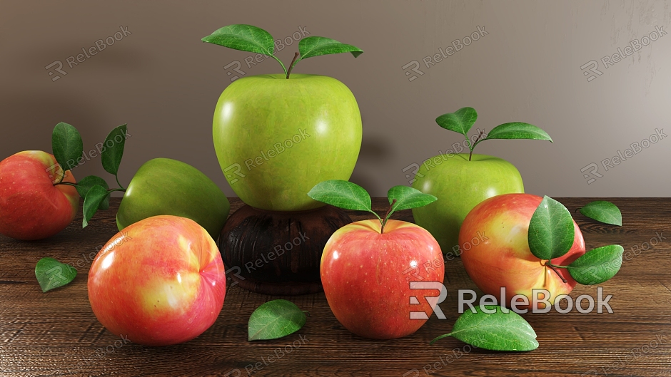 Fruit still life apple model