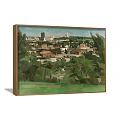 Urban Landscape Paintings Featuring City Skylines Green Trees Roads And Buildings