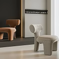 Modern Single Sofa Single Sofa Casual Sofa 3d model