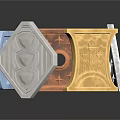 Unique Geometric Jewelry Pieces In Gold Copper Silver Tones With Star And Geometric Designs