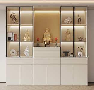 Modern Buddhist Cabinets 3d model