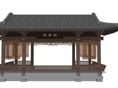 Chinese pavilion model