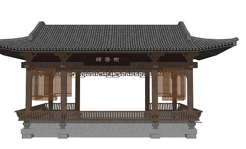 Chinese pavilion 3d model