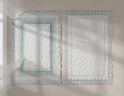 Pastoral Square Carpet Carpet 3d model