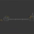 Industrial Conveyor Equipment With Long Black Belt Mechanical Rollers And Granular Material Processing