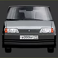 Detailed Light Blue Classic Sedan Model With Shiny Finish Silver Wheels And Black Bumper