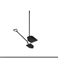 Hardware Tools Different Types of Metal Shovels for Home and Garden Use