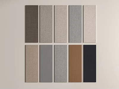 Modern Wall Panel Modern Minimalist Wall Cloth 3d model