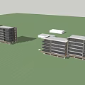 Modern Commercial Complex Featuring Multi Storey Glass Facades And Open Plaza Area