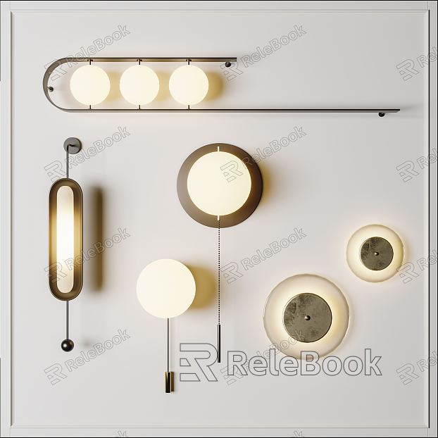 Modern wall lamp wall lamp combination model