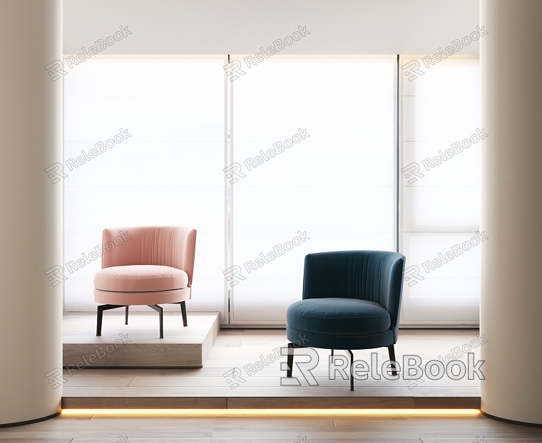 Modern single sofa single chair model