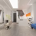 Modern Beauty Hair Salon Interior with White Styling Chairs Large Mirrors and Sleek Lighting