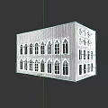 Modern Building Exterior With Stylish Casement Windows And Diverse Architectural Designs