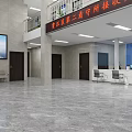 Modern Jiawang District Second Detention Center Reception Hall Interior With Counter And Chairs