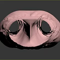 Pink Soft Fabric Sweatpants With Elastic Cuff And Casual Loose Fit Design
