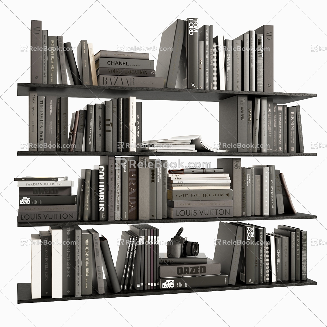 Book Combination Ornaments Book Book Combination Book Ornaments 3d model