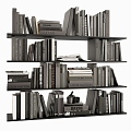 Book Combination Ornaments Book Book Combination Book Ornaments 3d model