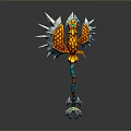 Scepter Ancient Scepter Cane Ancient Scepter Magic Scepter Metal Scepter Classical Scepter Magic Scepter 3d model