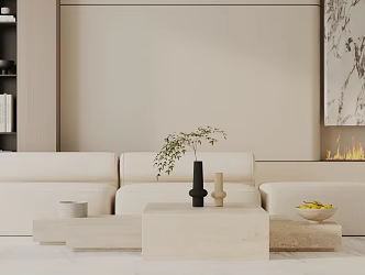 Three-seat sofa 3d model