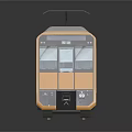 Modern train High-speed rail Subway car EMU 3d model